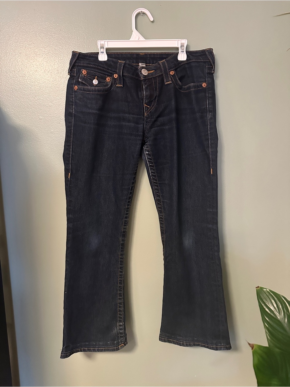 True Religion Dark Wash Bootcut Jeans – Size 30